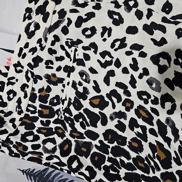 A.L.C Animal Print Silk Pants Size Large - Picture 7 of 8